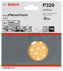 Carta Abrasiva C470, 5pz. Bosch 2608608X78 -Offerte Bosch Negozio carta abrasiva c470 5pz bosch 2608608x78 46703