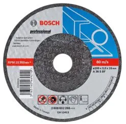 Disco Abrasivo, Curvo, Per Metallo A 30 T BF, 150 Mm, 22,23 Mm, 6 Mm Bosch
