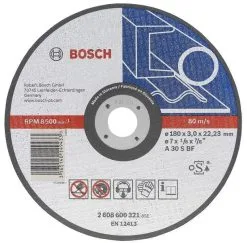 Disco Da Taglio, Diritto, Fuso AS 24 R, 230 Mm, 22,23 Mm, 3 Mm Bosch