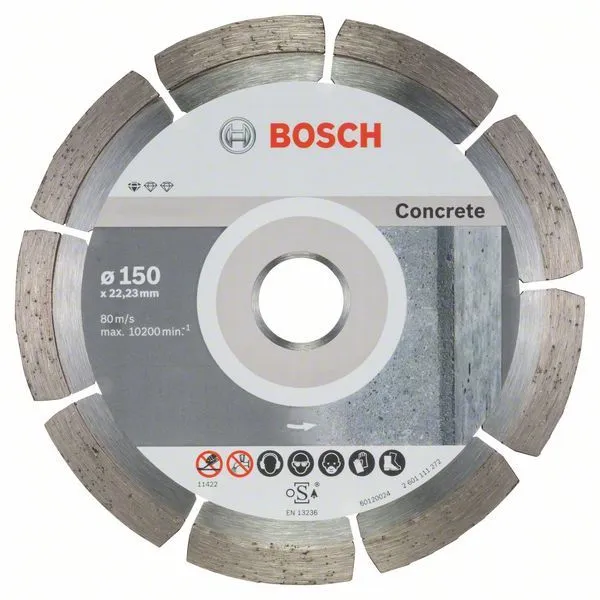 Disco Di Taglio Diamantato 150mm Bosch Standard For Concrete 3 Disco Di Taglio Diamantato 150mm Bosch Standard For Concrete