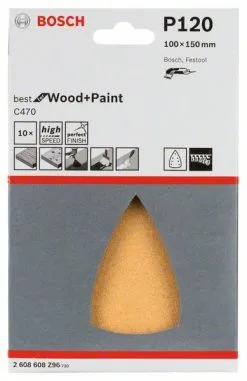 Foglio Abrasivo C470, 10pz. Bosch 2608608Z96