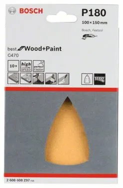 Foglio Abrasivo C470, 10pz. Bosch 2608608Z97