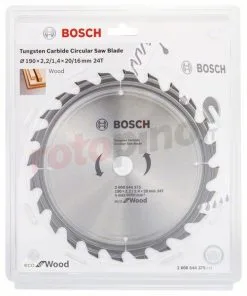 Lama Circolare ECO Optiline Wood 190x20mm T24 Bosch -Offerte Bosch Negozio lama circolare eco optiline wood 190x20mm t24 bosch 29654