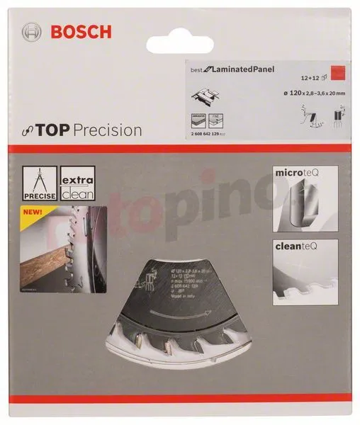 Lama Incisore Top Precision Laminated Panel 120x20mm T24 Bosch 4 Lama Incisore Top Precision Laminated Panel 120x20mm T24 Bosch - immagine 2
