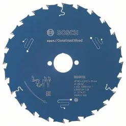Lama Per Sega Circolare 190x30mm T24 Bosch Expert For Construct Wood