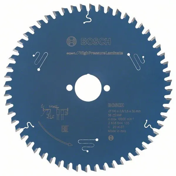 Lama Per Sega Circolare 190x30mm T56 Bosch Expert For High Pressure Laminate 3 Lama Per Sega Circolare 190x30mm T56 Bosch Expert For High Pressure Laminate