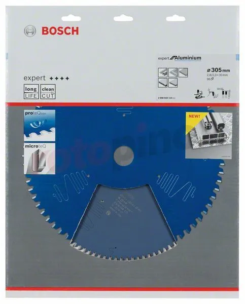 Lama Per Sega Circolare 305x30mm T96 Bosch Expert For Aluminium 4 Lama Per Sega Circolare 305x30mm T96 Bosch Expert For Aluminium - immagine 2
