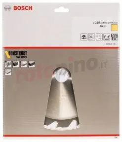 Lama Per Sega Circolare Construct Wood 235x30/25mm T16 Bosch -Offerte Bosch Negozio lama per sega circolare construct wood 235x30 25mm t16 bosch 28429