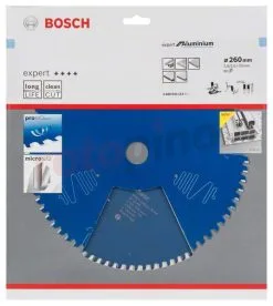 Lama Per Sega Circolare Expert For Aluminium 260x30mm T80 Bosch -Offerte Bosch Negozio lama per sega circolare expert for aluminium 260x30mm t80 bosch 46204