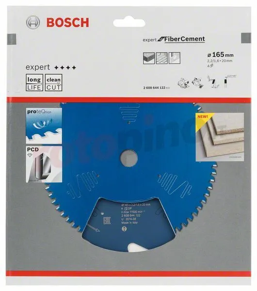 Lama Per Sega Circolare Expert For Fiber Cement 165x20mm T4 Bosch 4 Lama Per Sega Circolare Expert For Fiber Cement 165x20mm T4 Bosch - immagine 2
