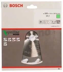 Lama Per Sega Circolare Optiline Wood 160x20/16mm T12 Bosch 2608641173 -Offerte Bosch Negozio lama per sega circolare optiline wood 160x20 16mm t12 bosch 2608641173 28390
