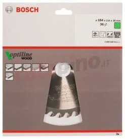 Lama Per Sega Circolare Optiline Wood 184x30mm T36 Bosch -Offerte Bosch Negozio lama per sega circolare optiline wood 184x30mm t36 bosch 28405