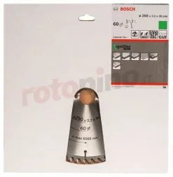 Lama Per Sega Circolare Optiline Wood 250x30mm T60 Bosch 2608640729 7 Lama Per Sega Circolare Optiline Wood 250x30mm T60 Bosch 2608640729 -Offerte Bosch Negozio lama per sega circolare optiline wood 250x30mm t60 bosch 2608640729 28659