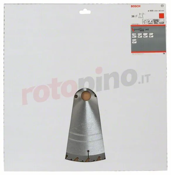 Lama Per Sega Circolare Speedline Wood 400x30mm T36 Bosch 4 Lama Per Sega Circolare Speedline Wood 400x30mm T36 Bosch - immagine 2