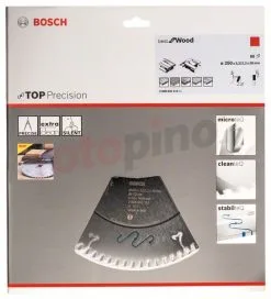 Lama Per Sega Circolare Top Precision Best For Wood 250x30mm T80 Bosch -Offerte Bosch Negozio lama per sega circolare top precision best for wood 250x30mm t80 bosch 28605