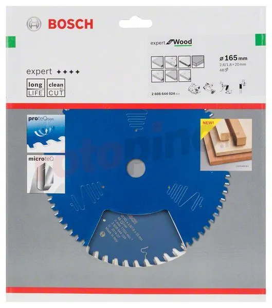 Lama Per Seghe Circolari Exper For Wood 165x20mm T48 Bosch 4 Lama Per Seghe Circolari Exper For Wood 165x20mm T48 Bosch - immagine 2