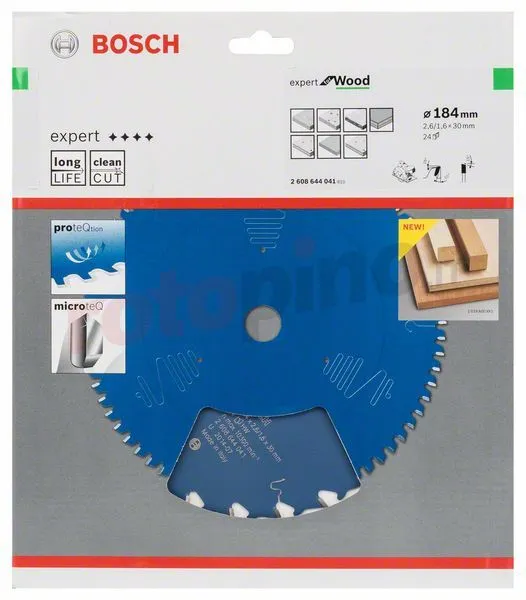 Lama Per Seghe Circolari Expert For Wood 184x30mm T24 Bosch 4 Lama Per Seghe Circolari Expert For Wood 184x30mm T24 Bosch - immagine 2