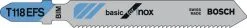 Lama Per Seghetto Alternativo T 118 EFS Basic For Inox Bosch