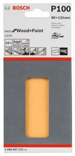 Nastro Abrasivo C470, 10 Pezzi Bosch 2608607231