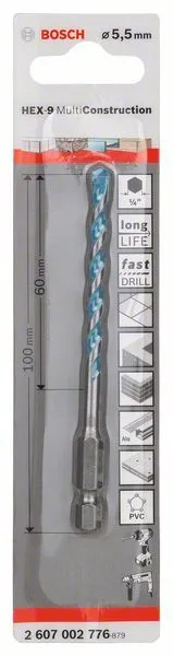Punta HEX-9 Multi Construction Bosch 2607002776