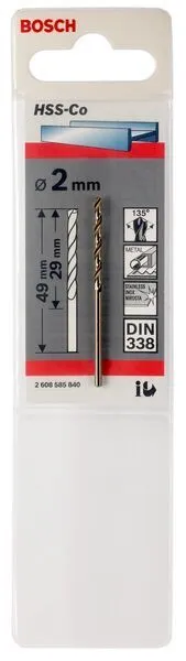 Punta Per Il Metallo HSS-Co, Standard 4 X 43 X 75 Mm Bosch 2608585846