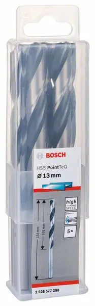 Punte Per Metallo 5 Pezzi Bosch HSS PointTeQ