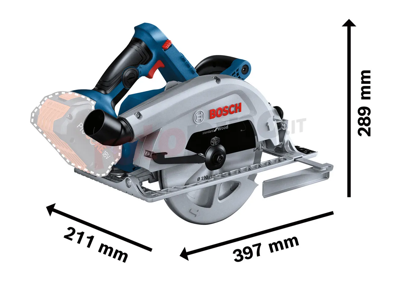 Sega Circolare Bosch GKS 18V-68 C 4 Sega Circolare Bosch GKS 18V-68 C - immagine 2