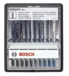 Set Di Lame Per Seghetto Alternativo Robust Line, Attacco A T, 10 Pz. Bosch ROBUST T ''TOP EXPERT''