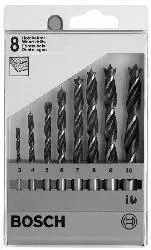 Set Di Punte Elicoidali Per Legno Robust Line, 8 Pz. Bosch