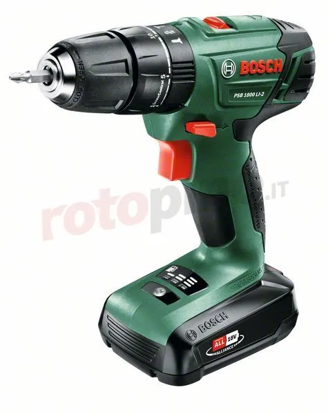 Trapano Avvitatore Bosch PSB 1800 LI-2 1x1.5Ah 4 Trapano Avvitatore Bosch PSB 1800 LI-2 1x1.5Ah - immagine 2